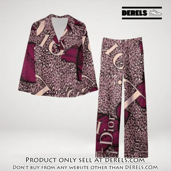 Trending luxury dior satin pajama set pjs1045 dr3448965